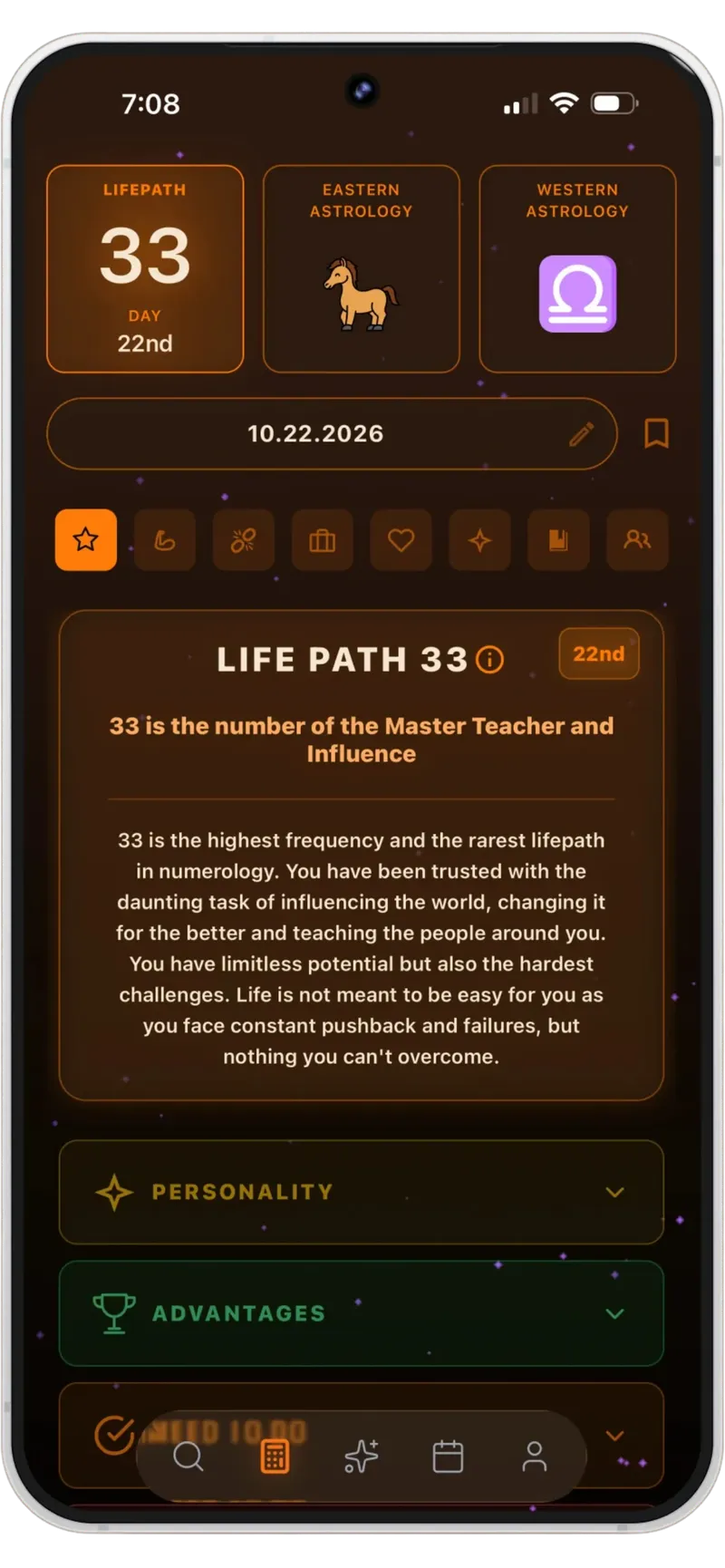 CUE App Screen 1
